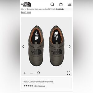 The North Face M Nuptse Mule New Taupe Green / Tnf Black